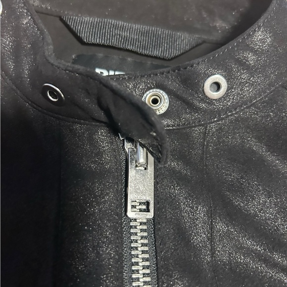 DIESEL Woman’s jacket- Goat Leather - Single Rider Black Size Small - Picture 14 of 17